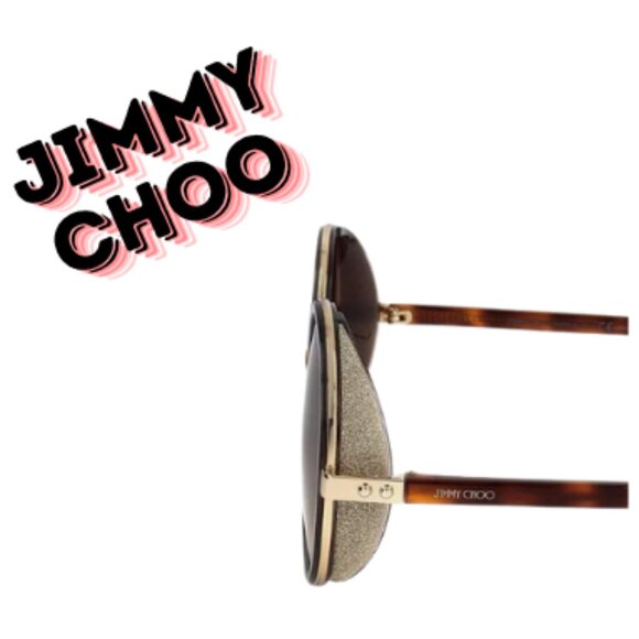 New  AUTHENTIC Round Jimmy Choo Women's Beautiful Sunglasses. Retail : $599.95 - Picture 4 of 4